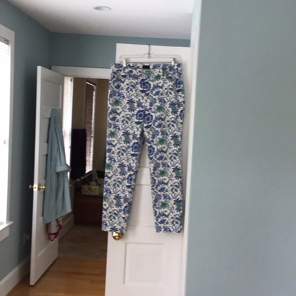 Talbots Floral Slim Ankle Jeans